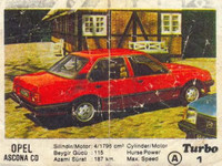 Opel Ascona CO Coupe red super car опель аскона купэ