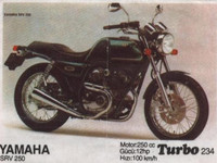 Yamaha SRV 250 motocycle