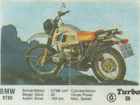 Мотоцикл BMW RT80 мотороллер бело-оранжевый спортивный легкий