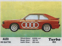 Audi 200 Quattro красный