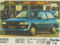 Toyota Starlet офигенная тачка маленькая, маломощная голубая геи