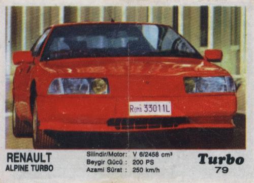 Renault Alpine Turbo Roma 33011L красный красивый автомобиль