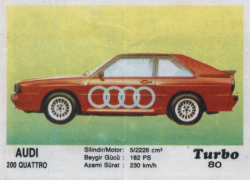 Audi 200 Quattro красный