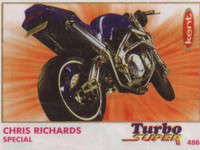Мотоцикл Chris Richards Special красивый тёмно-синий мотик