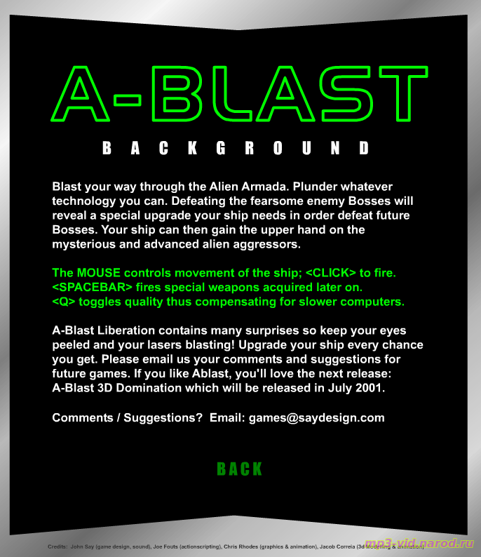 A-Blast Liberation (swf) правила игры english language