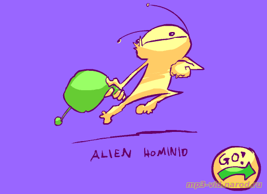 Прекрасная игра на флеш про инопланетянина Гоминида