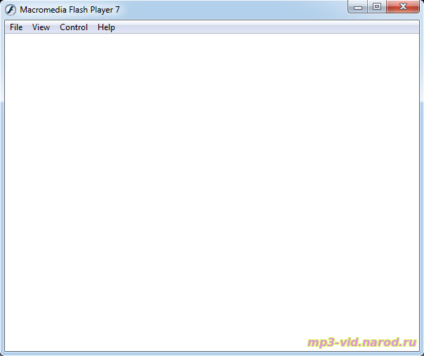 Player для проигрывания (просмотра) Flash файлов или SFW-файлов флеш игр (Macromedia Flash Player 7)