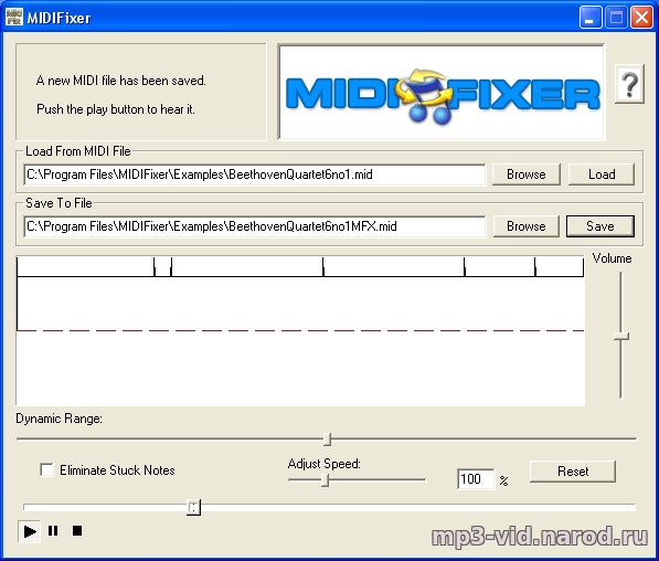 Скриншот программы midifixer